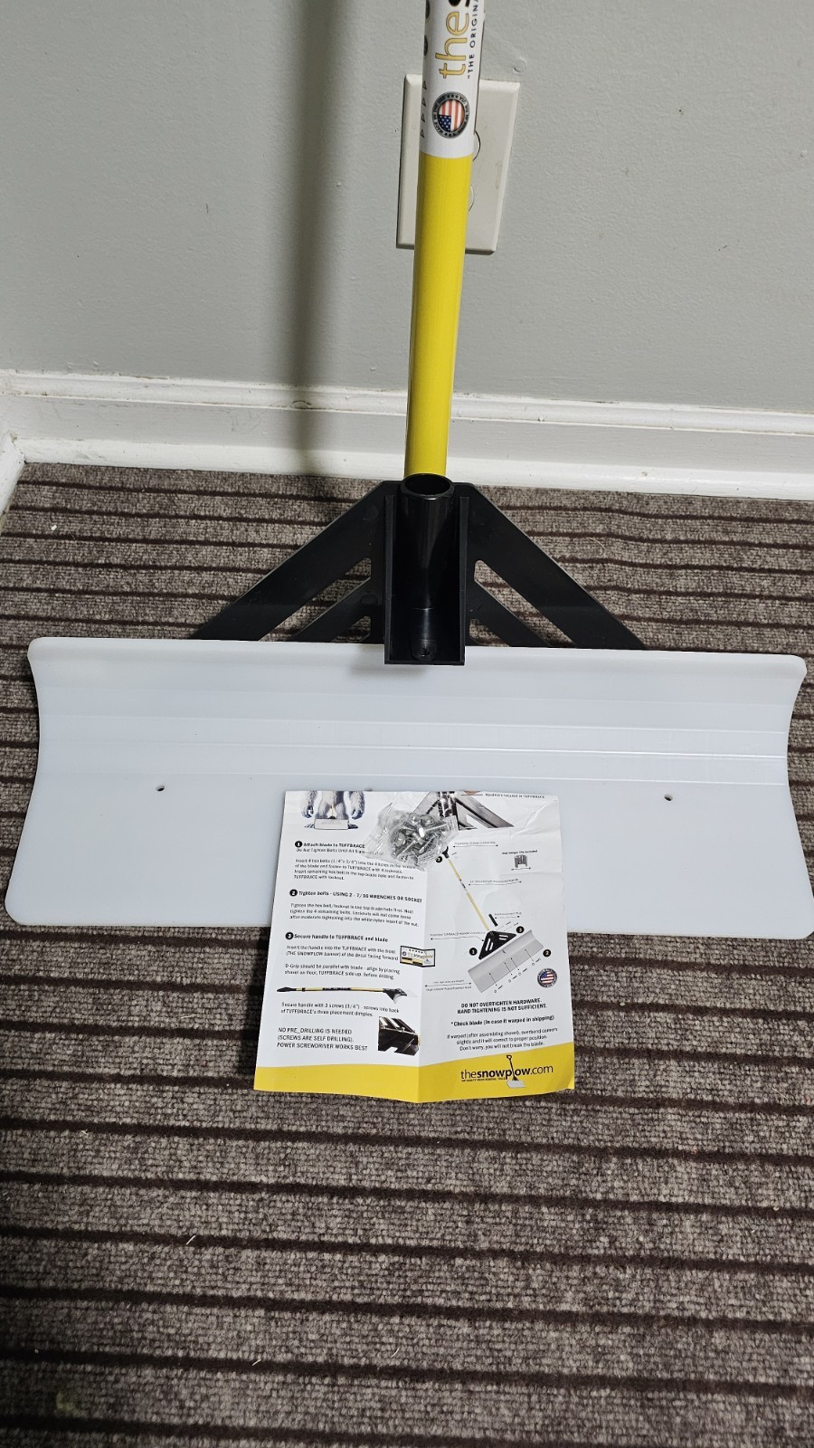 The SnowPlow Snow Pusher, 24in.W, Model# 50524