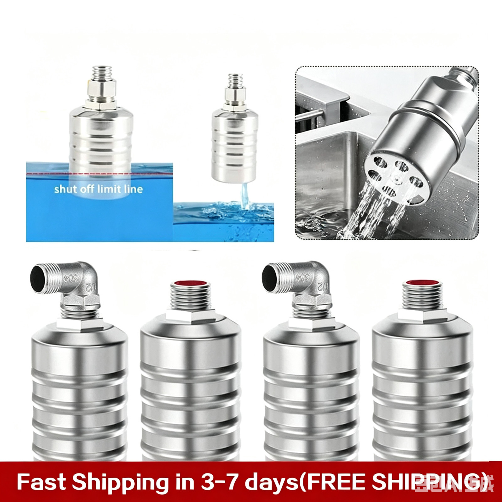 304 Stainless Steel Automatic Water Level Control Float Valve For Water Tank