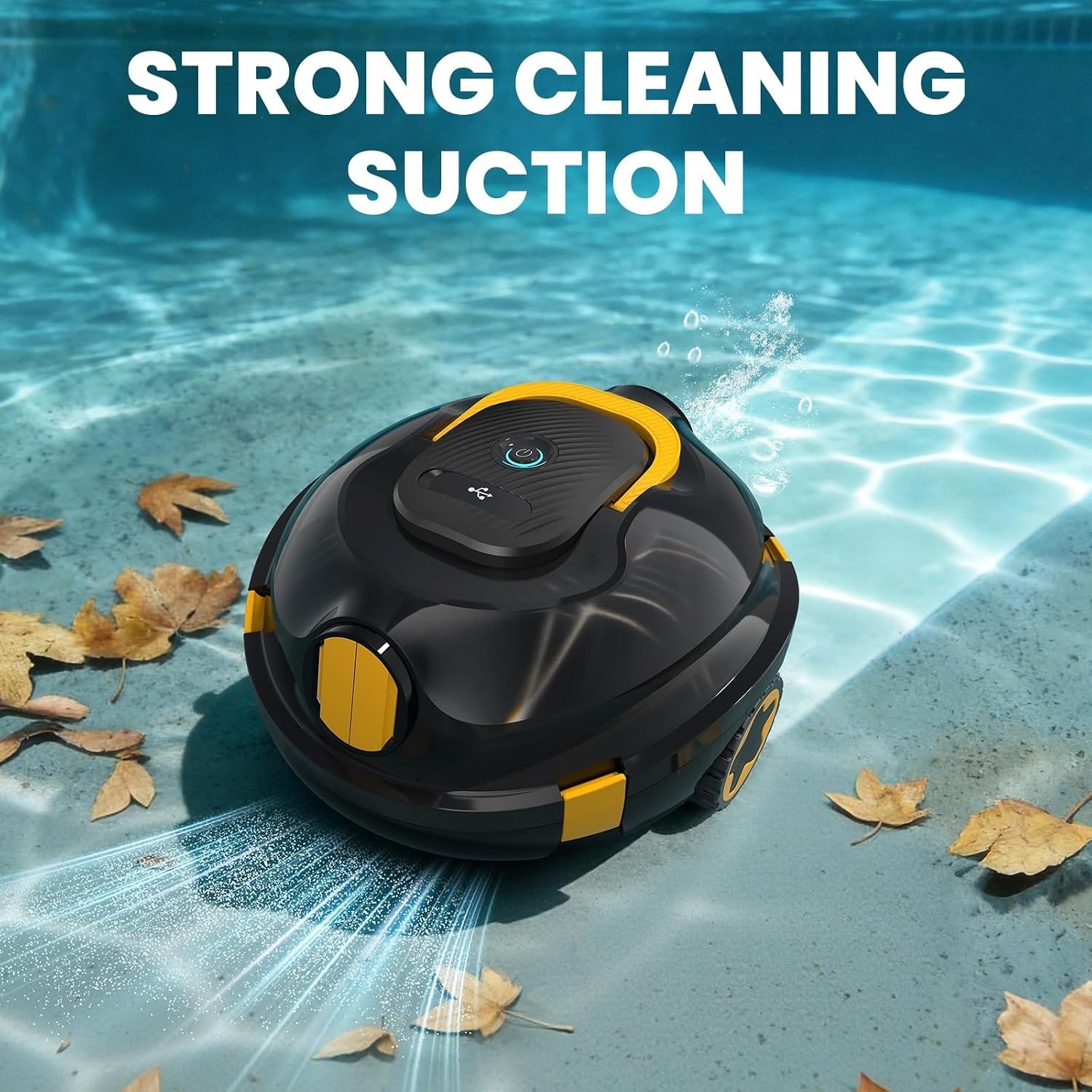 Portable Robotic Pool Cleaner – 2.2L Capacity with Advanced Filtration System