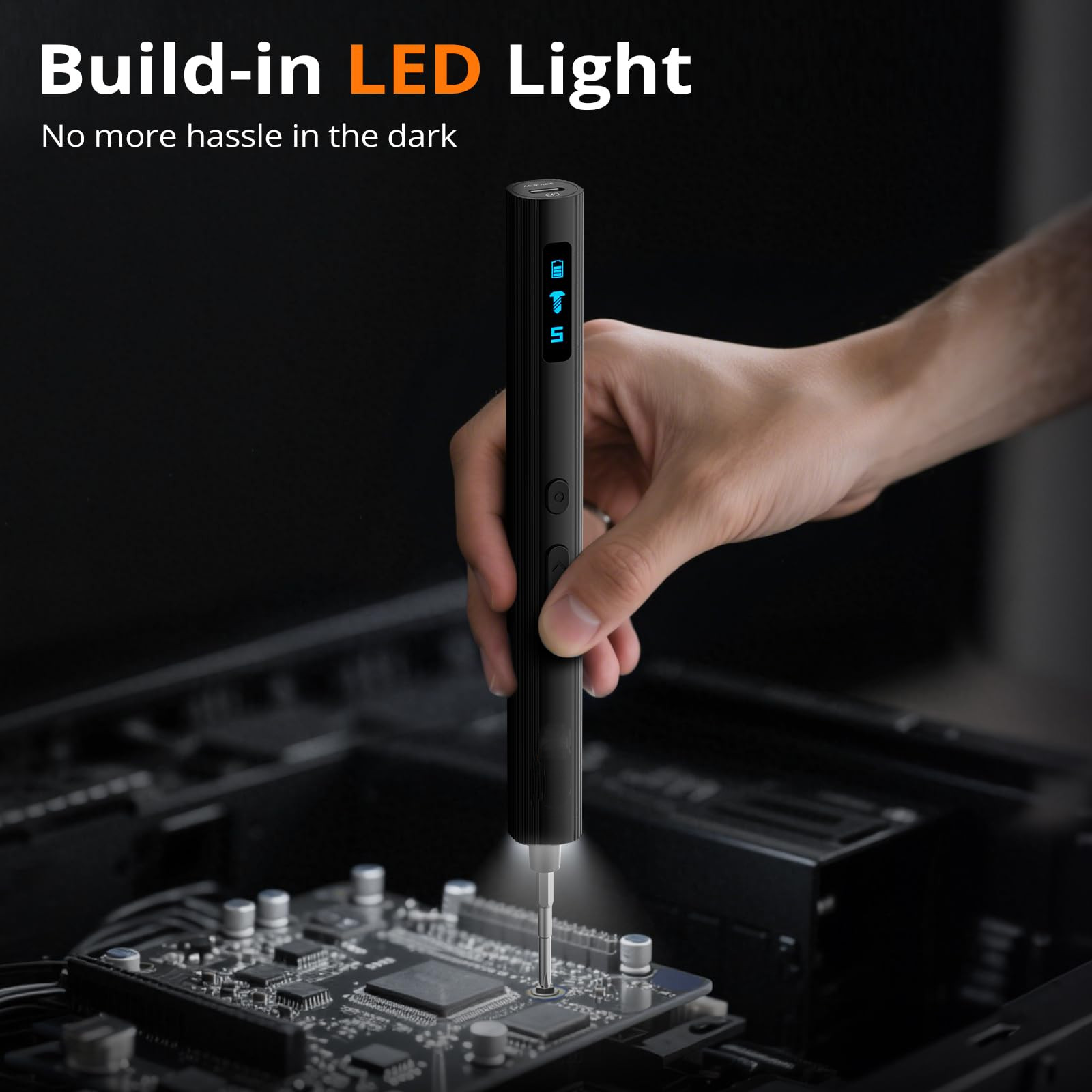 Cordless Mini Electric Screwdriver 5 Torque Magnetic Repair Kit for Phone Watch