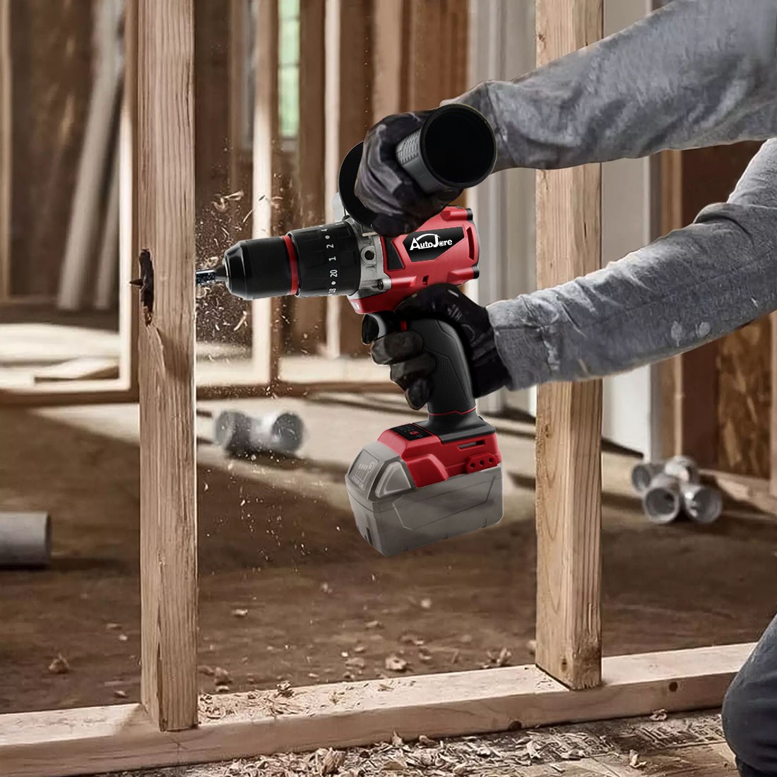 1/2″ Cordless Hammer Drill/Driver Brushless For Milwaukee 18V Battery 2-Speed