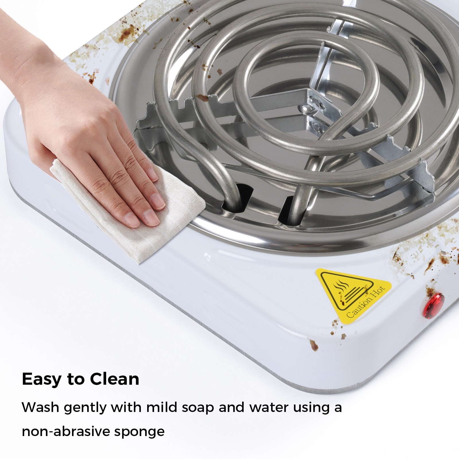 Portable Electric Countertop Single Or Double Burner Stove Hot Plate 1000W/2000W