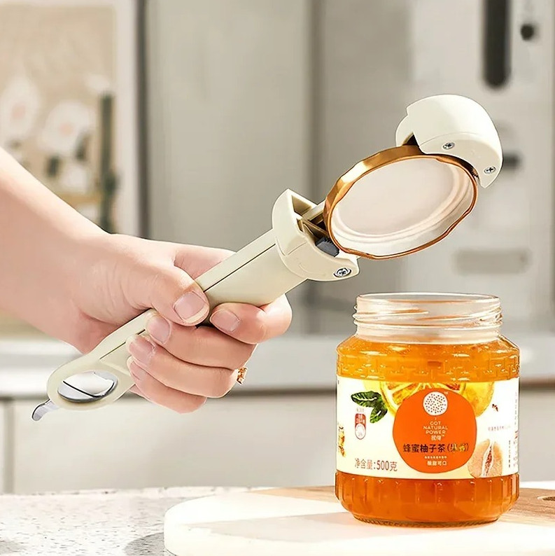 1 pc Multifunctional Retractable Jar & Can Opener Stainless Steel Kitchen Tool