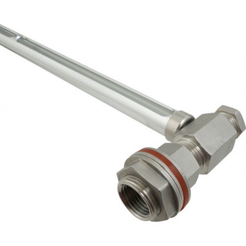 11″ Sight Glass Stainless Steel Weldless Homebrewing kettle / Sanke Keggle Gauge