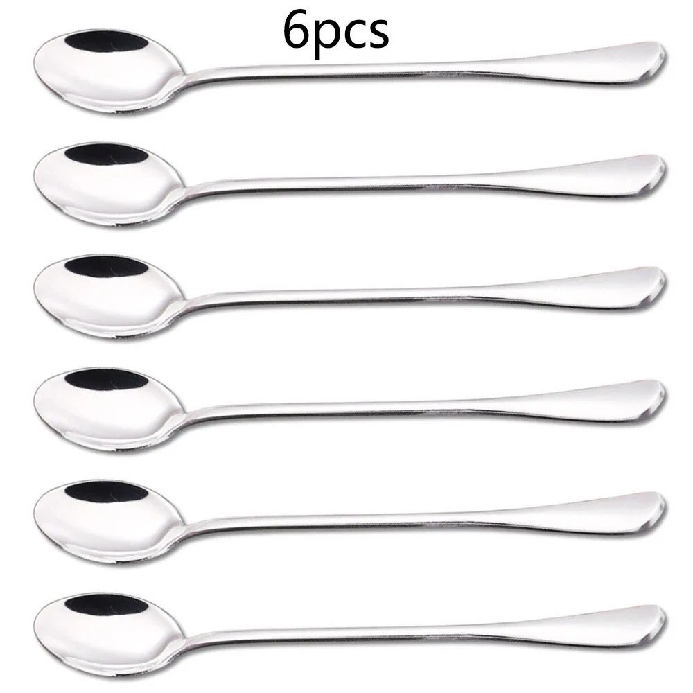 9.5-Inch Long Handle Spoon, Ice Tea Spoons, Ice Cream Spoon, Long Coffee Spoons