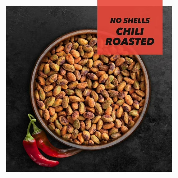 3 Pack – Wonderful Pistachios No Shells Chili Roasted Nuts, 11 Ounce Bag