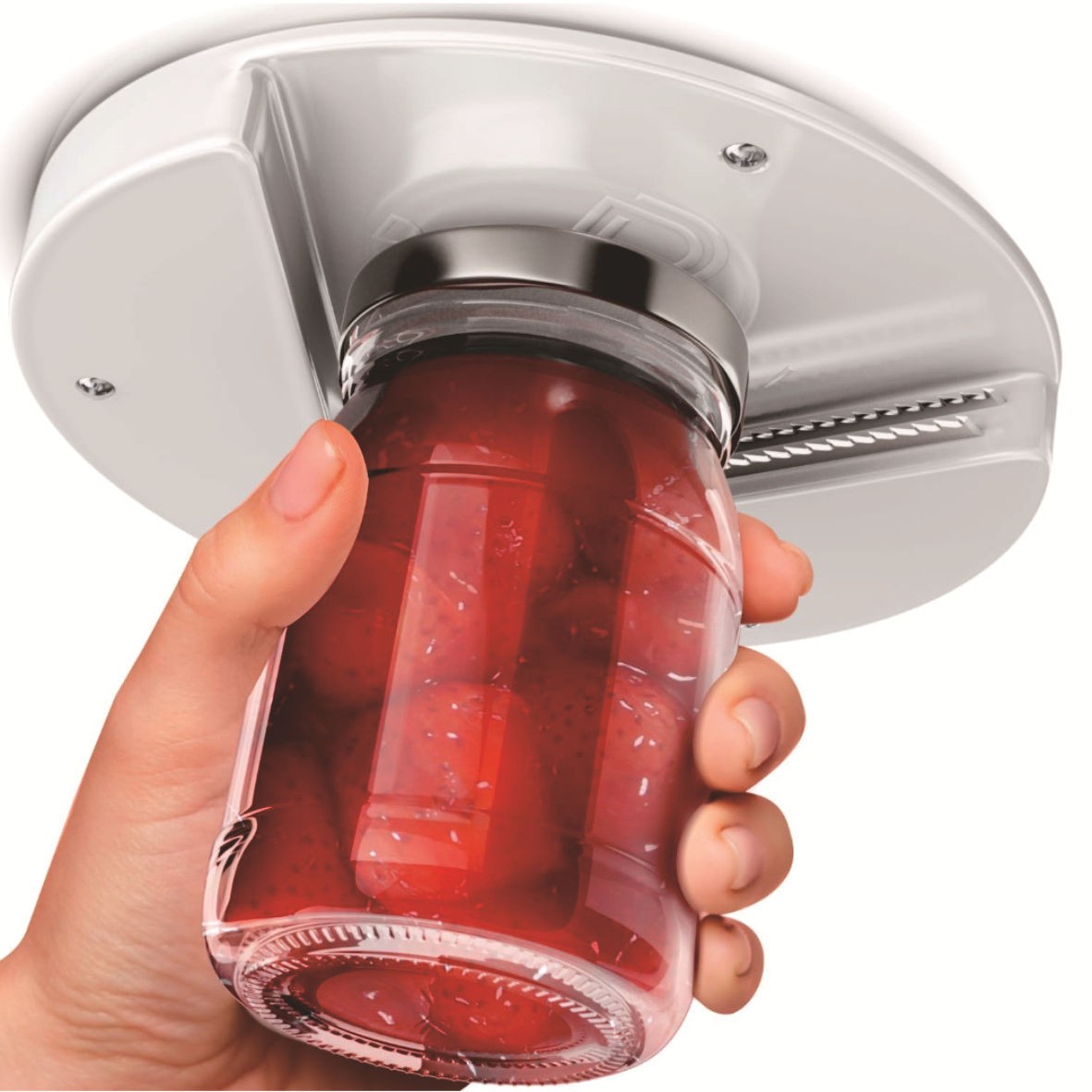 Jar Opener for Weak Hands & Seniors w/ Arthritis, Under Cabinet Lid Opener