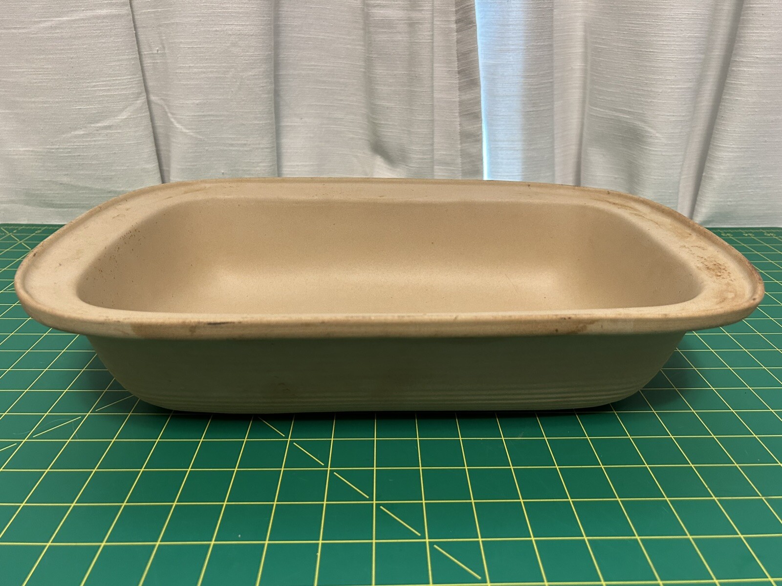 PAMPERED CHEF Family Heritage Classics STONEWARE Rectangular Lid Bowl Baker 1435