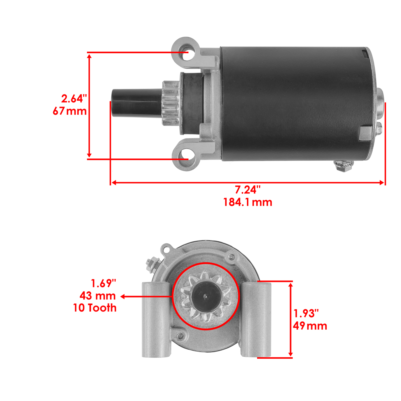 Starter for Kohler 25-098-05 25-098-06 25-098-07 25-098-07-S