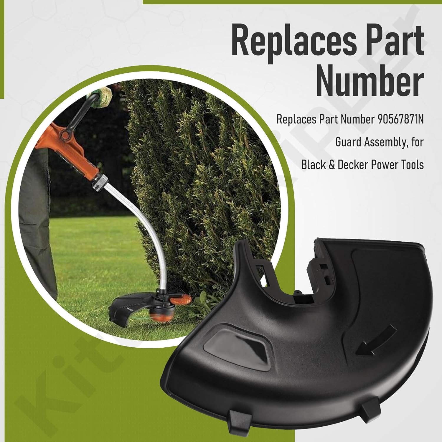 For Black & Decker 90567871N String Trimmer Guard Assembly LST136 LST140C W