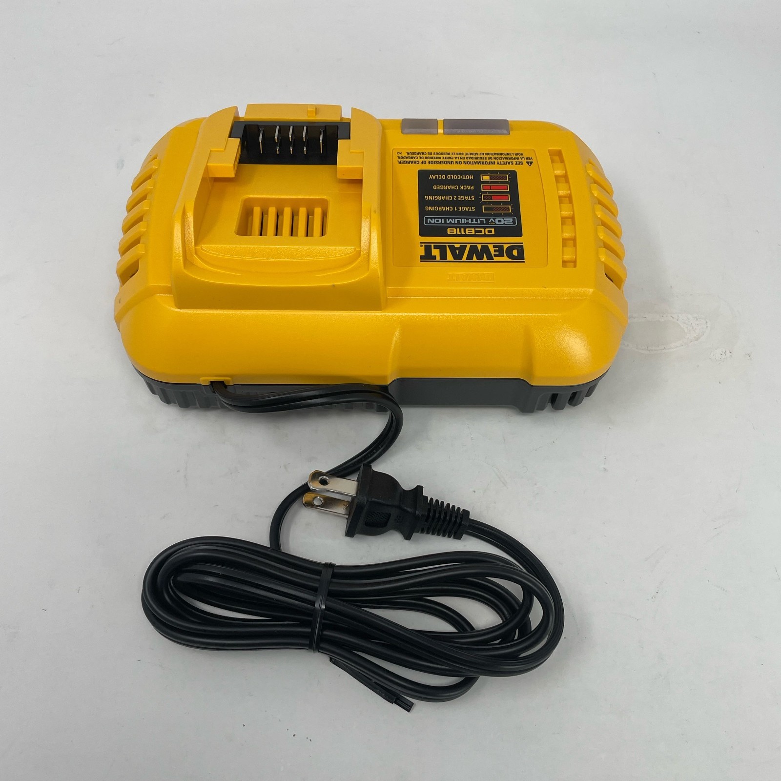 DeWALT DCB118 20V/60V 8A Fast Charger Yellow Single-Port