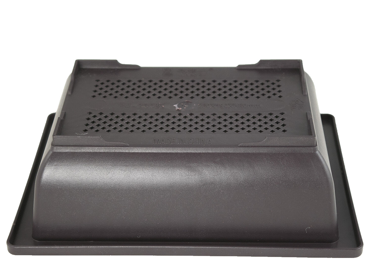 8 Rectangular Plastic Bonsai / Cactus & Succulent Pot 10″x 7.5″x 3″ Dark Brown