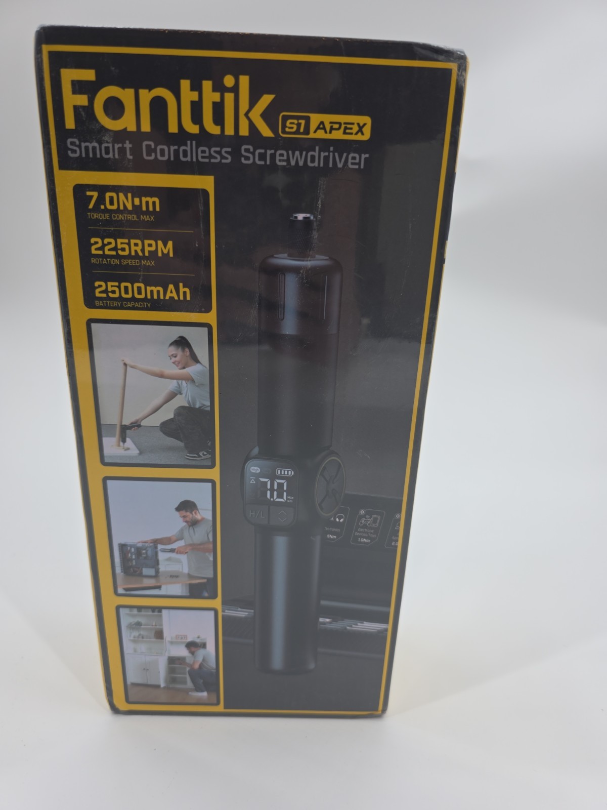 Fanttik S1 APEX 3.7V Cordless Electric Screwdriver, 7Nm Torque, LED, USB-C, Kit