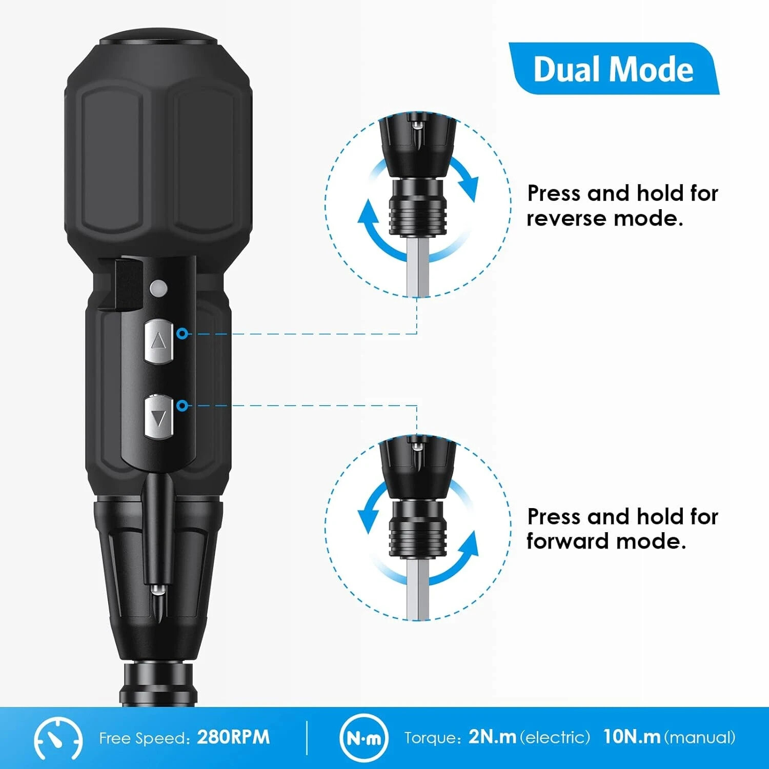 Electric Screwdriver Cordless, Rechargeable Power Screwdrivers Black – NEW!