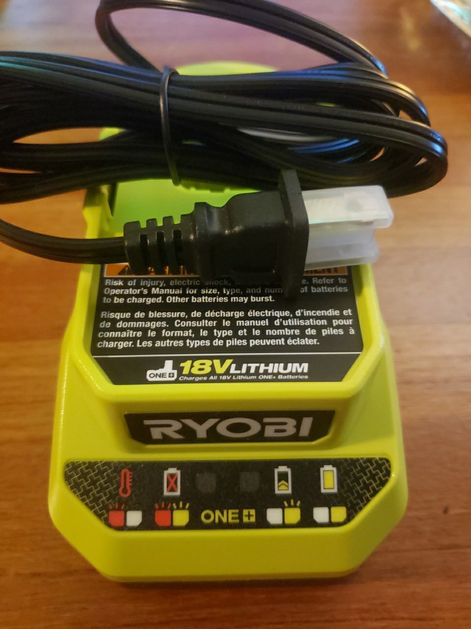Ryobi Battery Charger OEM PCG002 Authentic 18V ONE+ Li-Ion ORIGINAL New Open Box