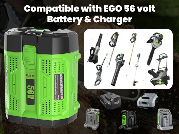 1~2PACK 56V 12.0Ah upgrade For EGO BA5600T Power + 56V 10Ah Lithium New Battery