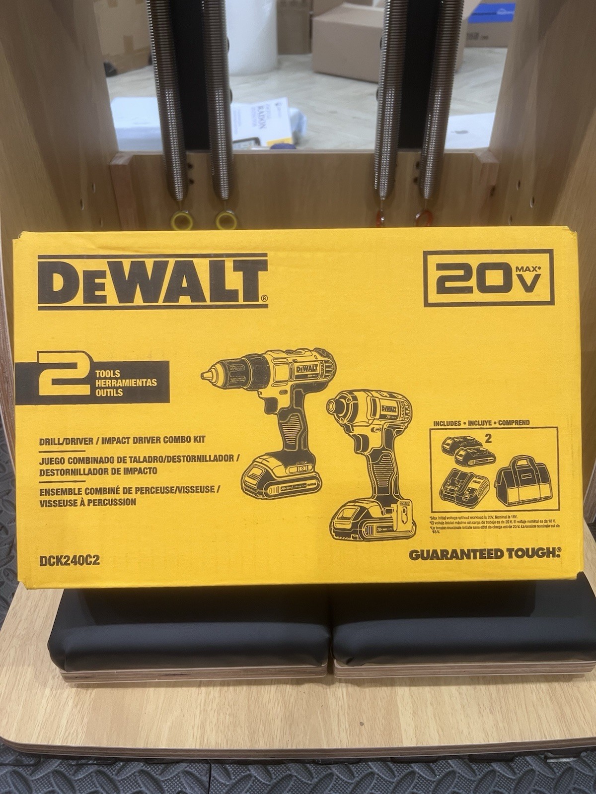 DeWalt DCK240C2 20V MAX Li-Ion Drill Driver / Impact Driver Combo Kit (1.3 Ah)