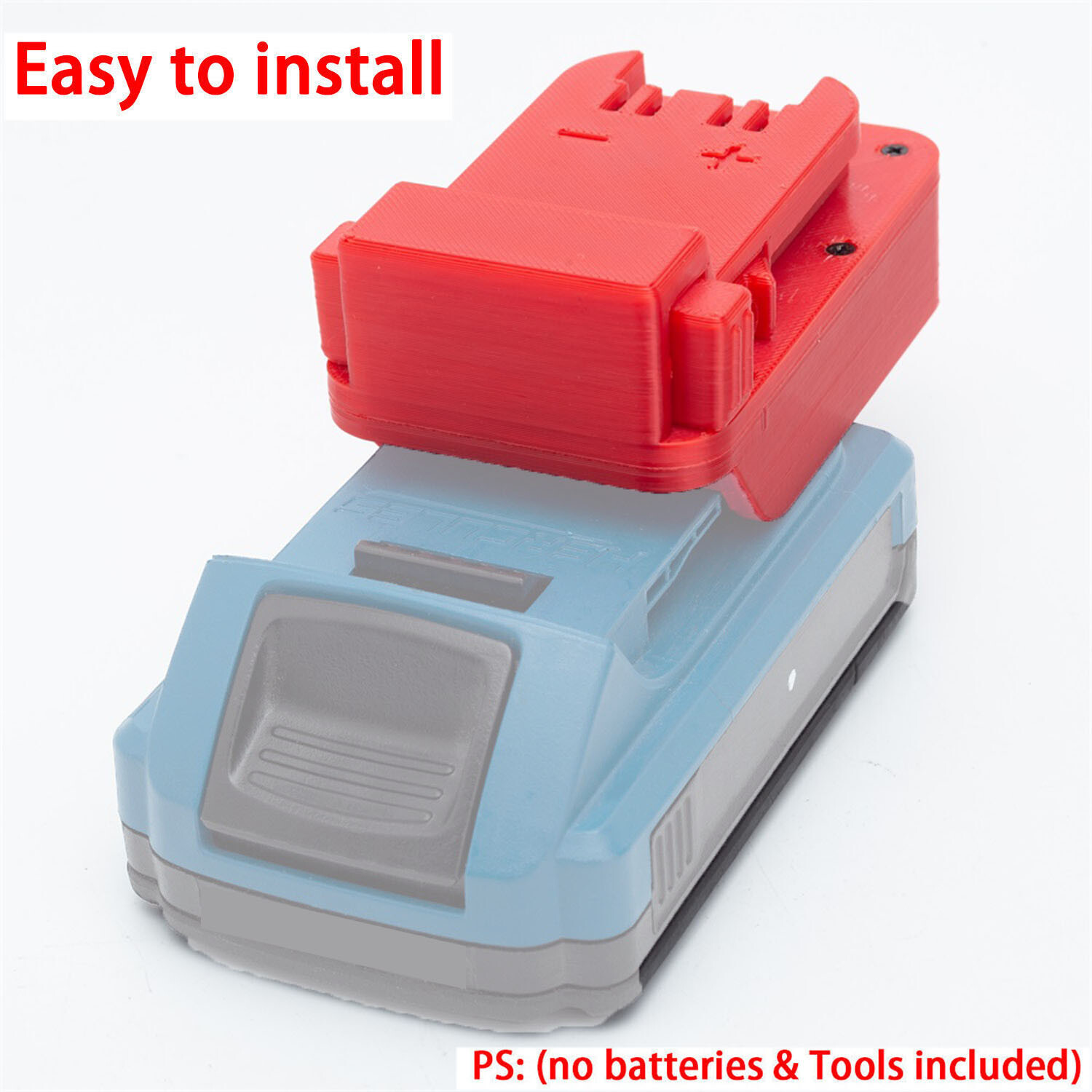 NEW Adapter For Hercules 20V Li-Ion Battery To Fits Milwaukee 18V Power Tools US