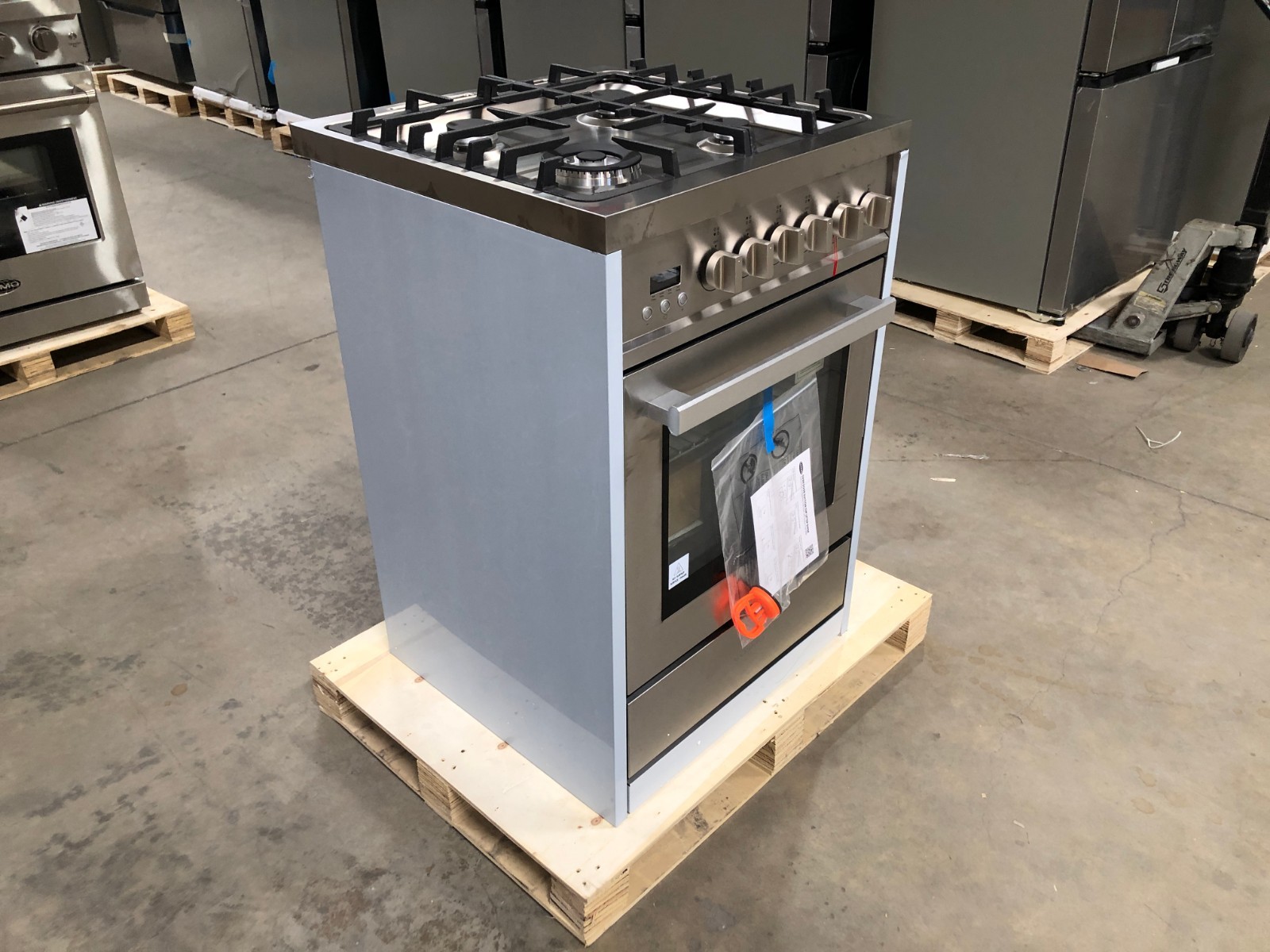 24 in. Gas Range, 4 Burners, Stainless Steel (OPEN BOX, COSMETIC IMPERFECTIONS)