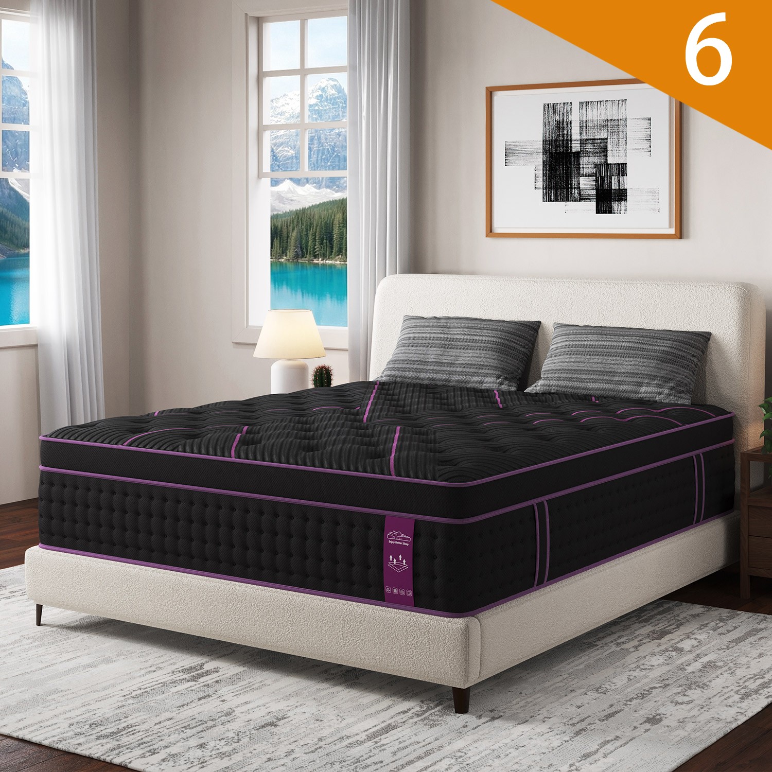 12″ 14″Gel Memory Foam Hybrid Spring Mattress Twin Full Queen King Bed in A Box