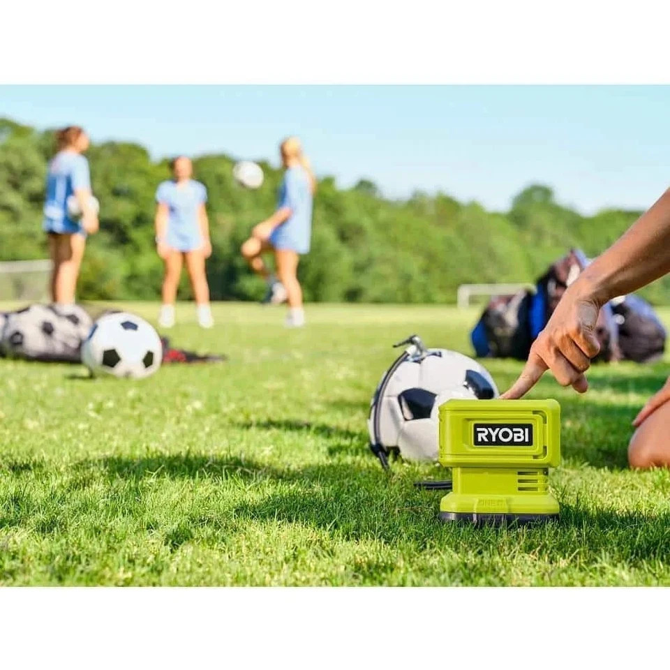 RYOBI 18V Cordless High Pressure Digital Inflator Air Compressor Tire Pump