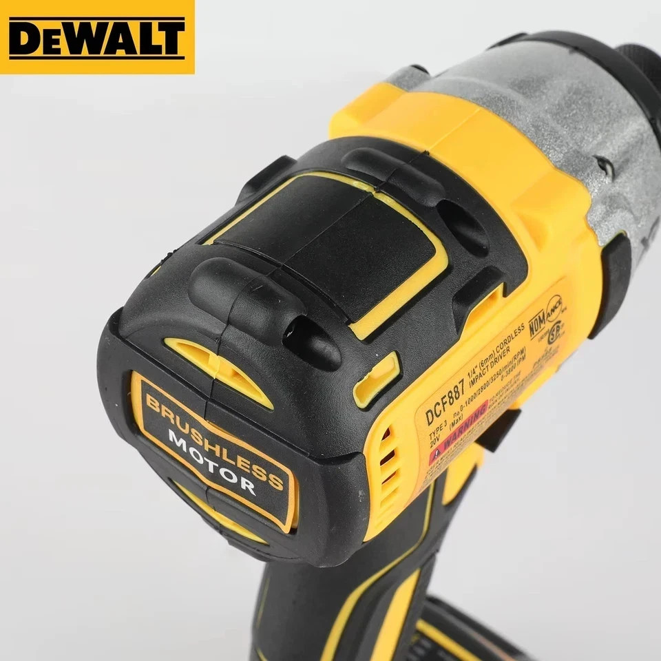 DEWALT DCF887 20V MAX XR Brushless 1/4″ Inch Impact Driver 20 volt 3 speed