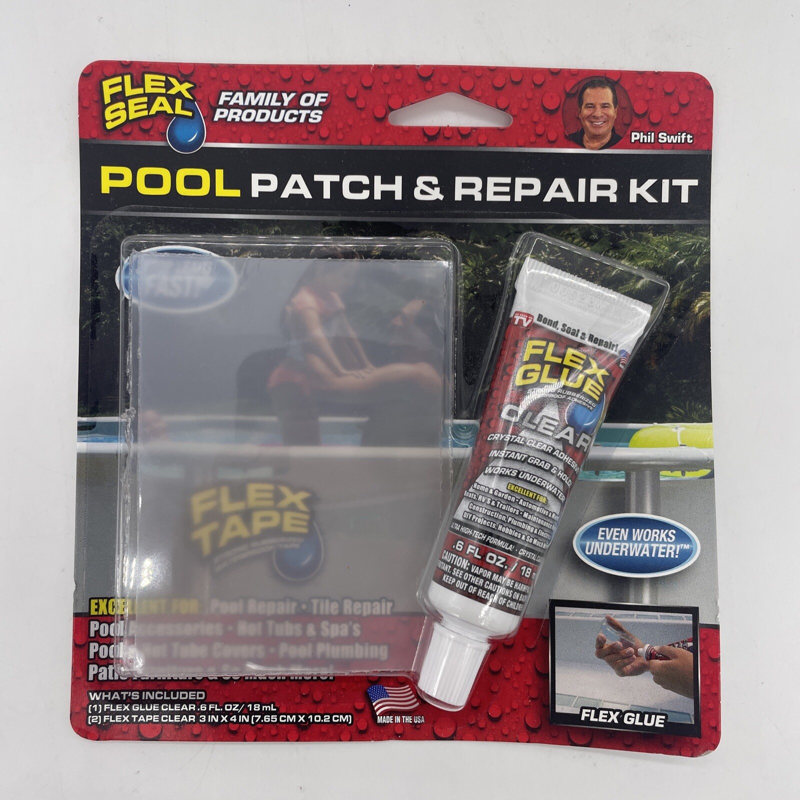 Flex Mini Patch and Repair Kit Pool Repair, Patio Furniture, Water Sports NEW