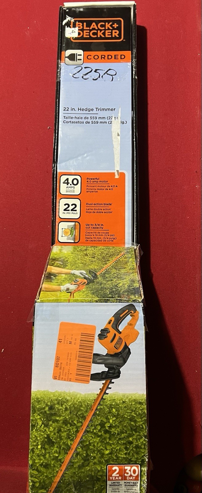 BLACK+DECKER BEHT350 22in Electric Hedge Trimmer