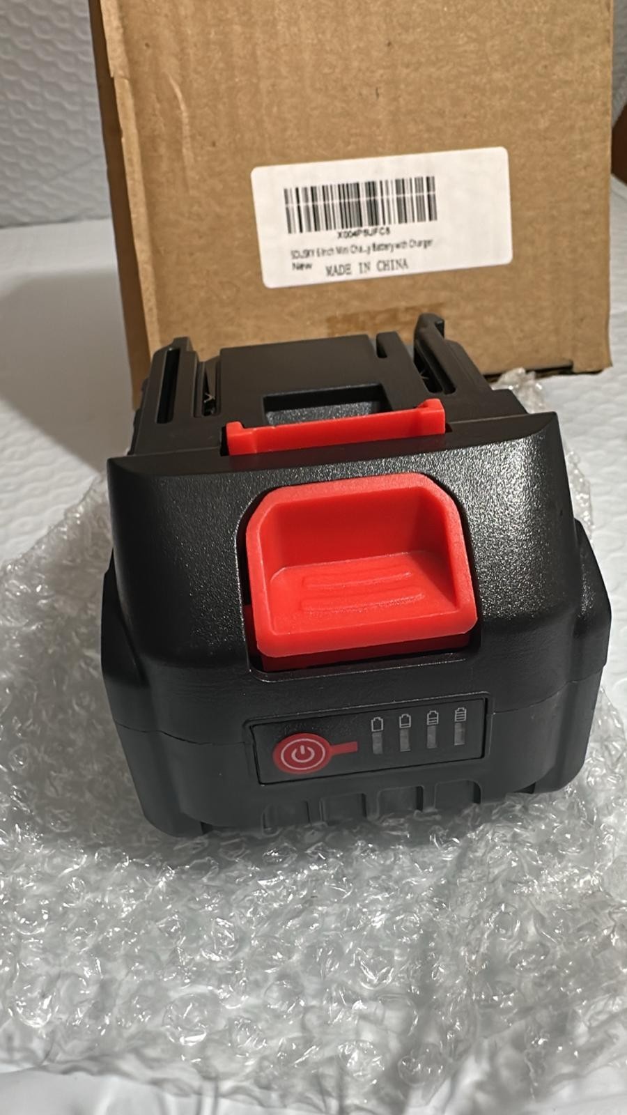 Mini Chainsaw Battery, 21V 4000mAh Lithium Battery with Electric Quantity Dis…