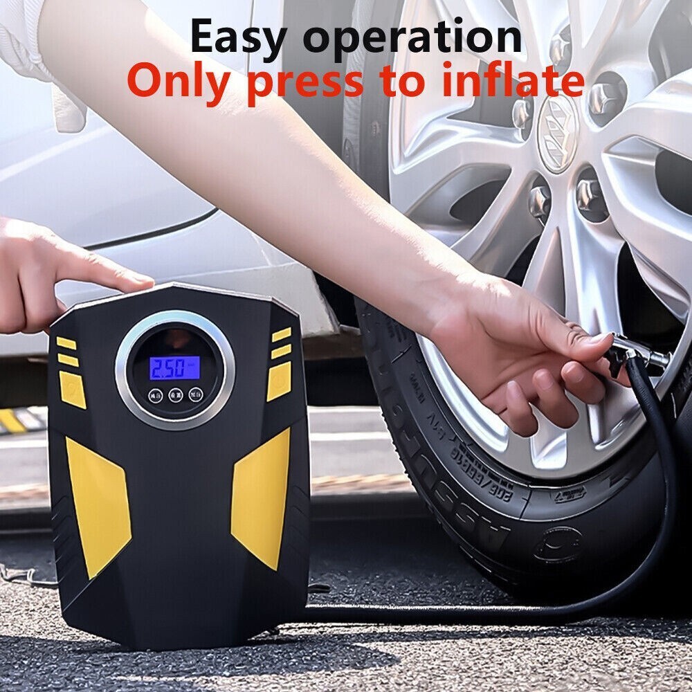 Car Air Tire Pump Inflator Compressor Digital Electric Auto Portable 150PSI 12V