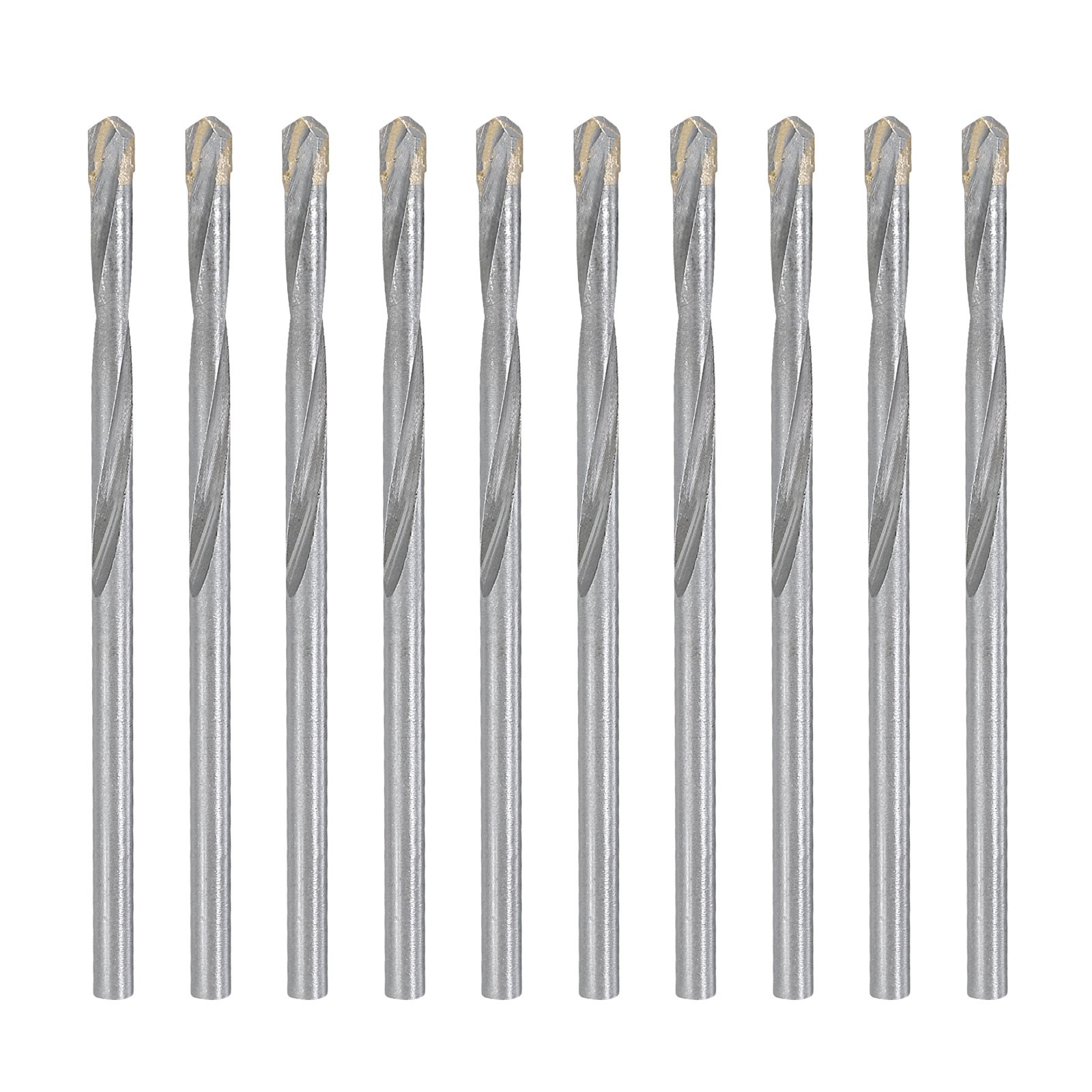 10 Pack 1/8″(3.2mm) Drill Bits 118° Solid Tungsten Carbide Drill Bits Polished