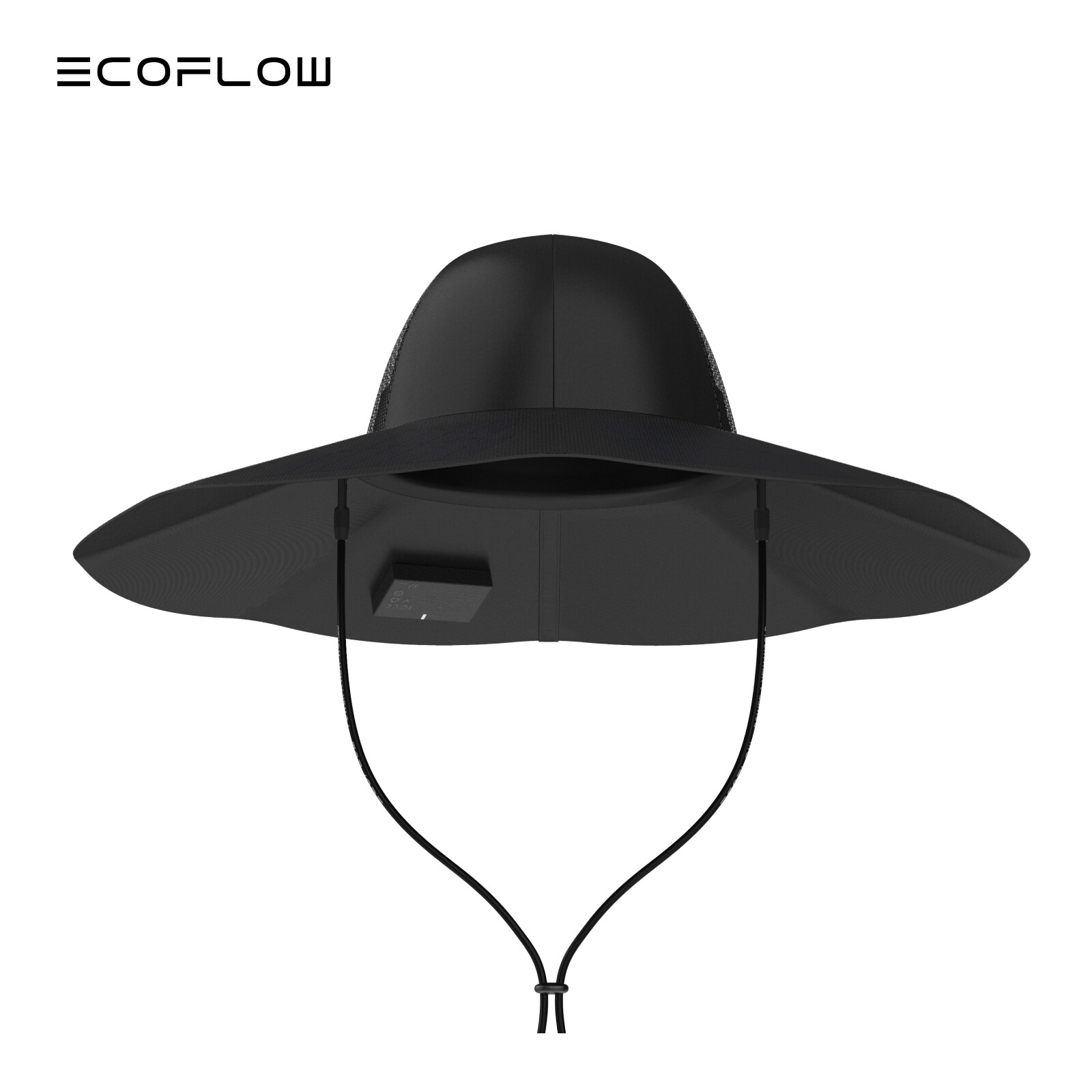 EcoFlow Power Hat Solar Charging Bucket Fishing Hat Dual USB-A/USB-C Ports 24 in