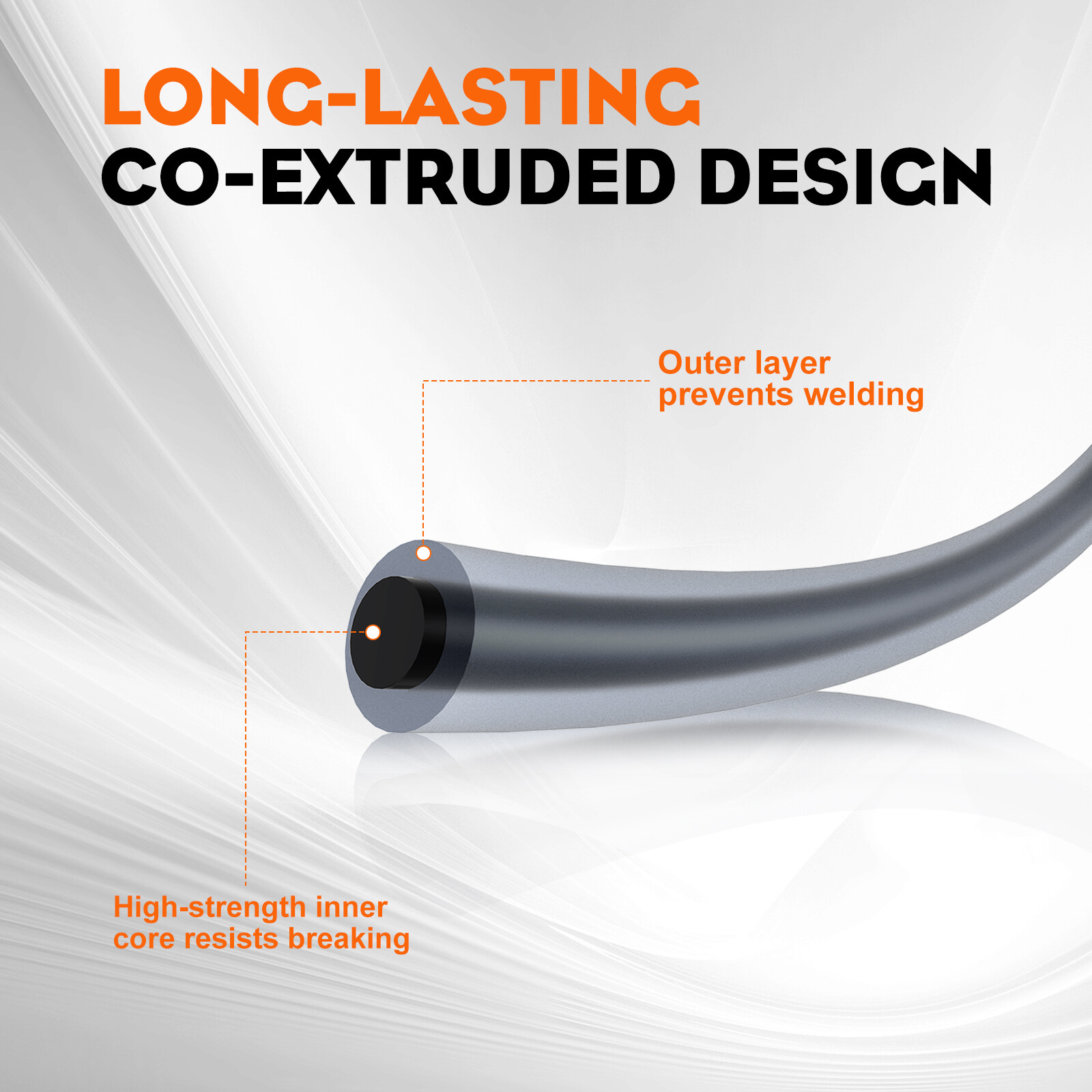 Trimmer Line 5lb .095 CO-EXTRUDED ROUND Commercial Grade 1410ft Fit Echo Stihl