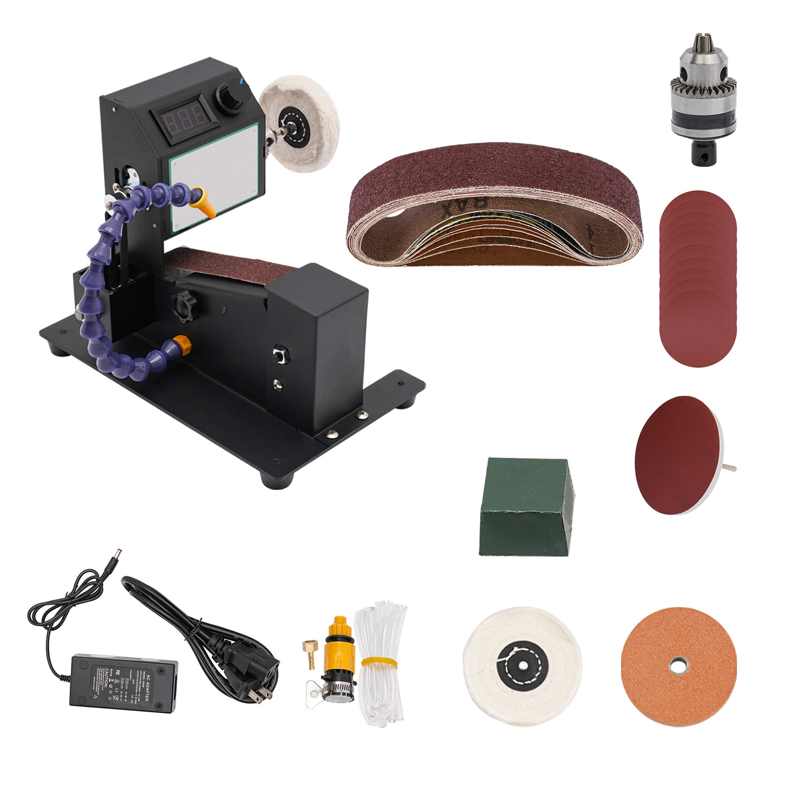 DIY Mini Electric Belt Grinder Machine Grinding Polishing Abrasive Belts Sander