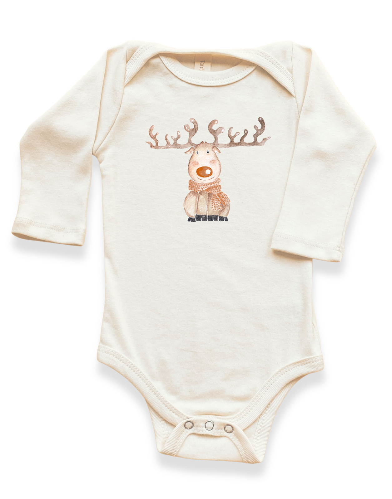 Reindeer Baby Bodysuit Long Sleeve