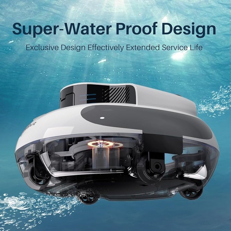Cordless Robotic Pool Cleaner 5000mAh Battery 120min Runtime Automatic Vacuum US