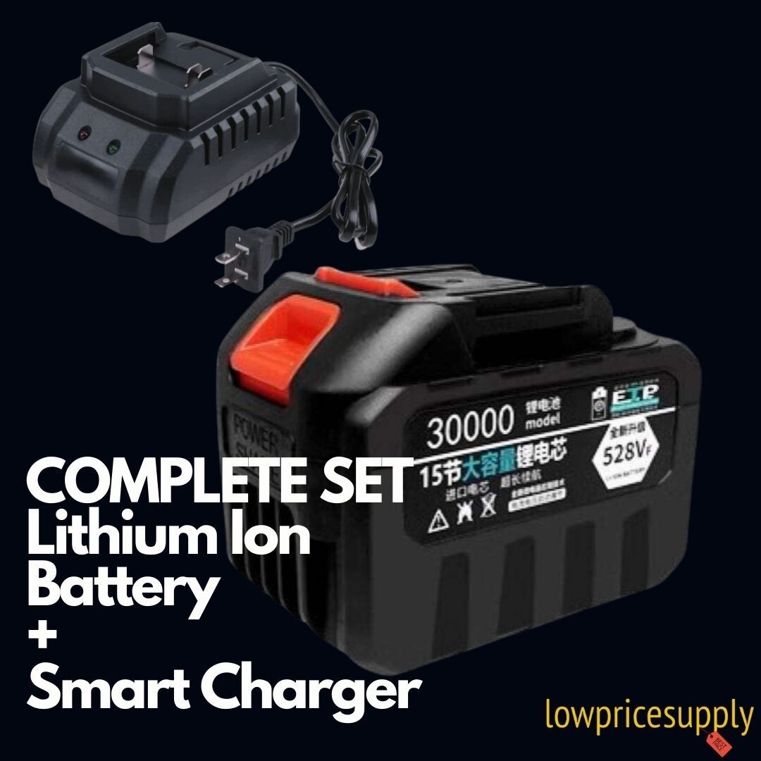 Most Powerful Turbo 21v Battery Lithium Ion 7500mAh Leaf Blower, Mini Saw,Makita