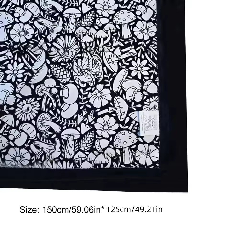 DIY Coloring Blanket 50×60 with 24 Washable Color Pens for Kids Adult Home Decor