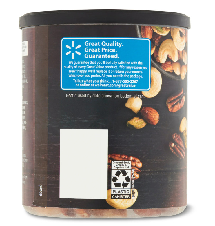Great Value Lightly Salted, Deluxe Mixed Nuts, 15.25 oz 2 PACK