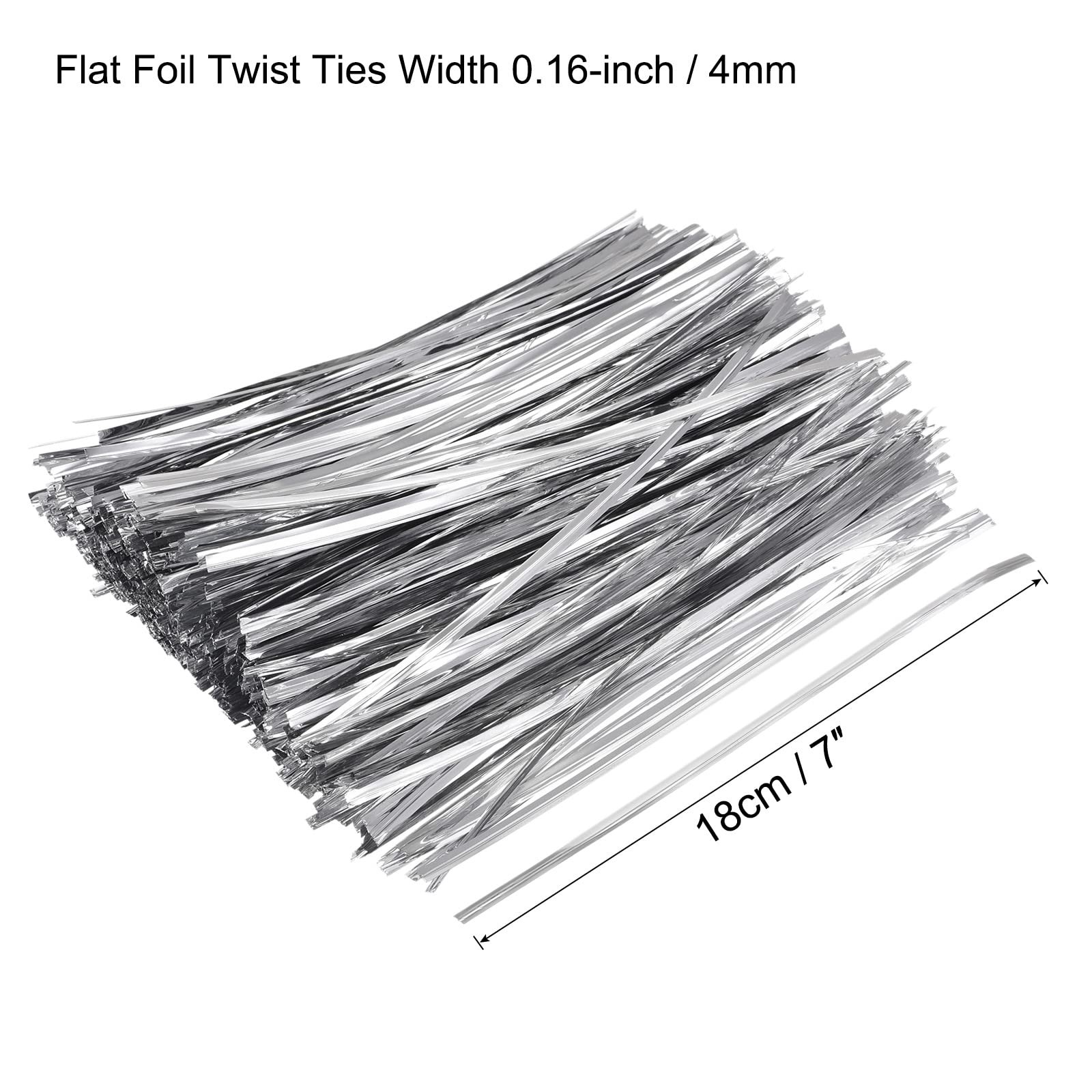 Metallic Foil Twist Ties 7″ for Bread, Candy, Gift Bags & Crafts 750 Pack