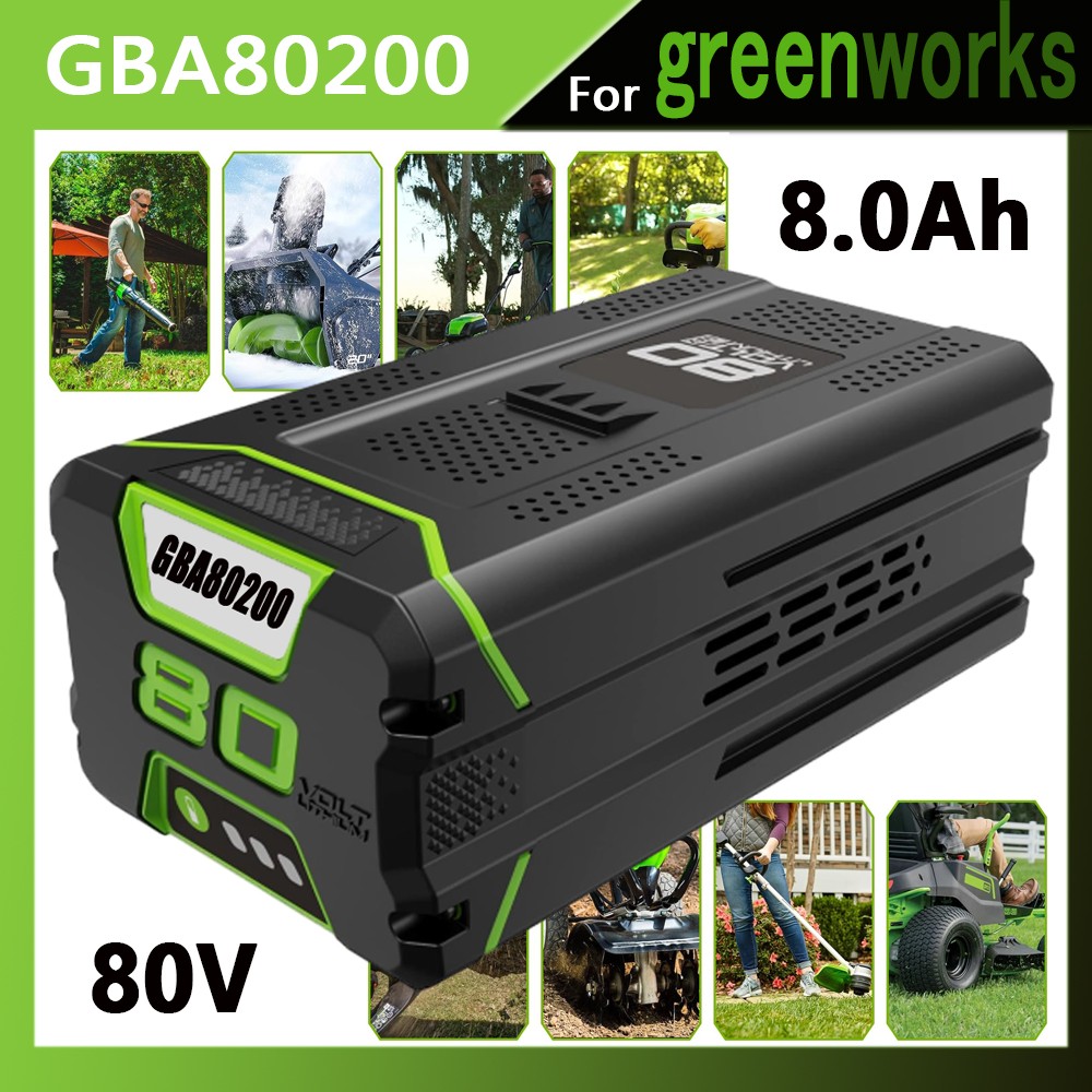1x 8Ah For Greenworks PRO Max Lithium Battery GBA80200 GBA80400 GBA80500 Battery