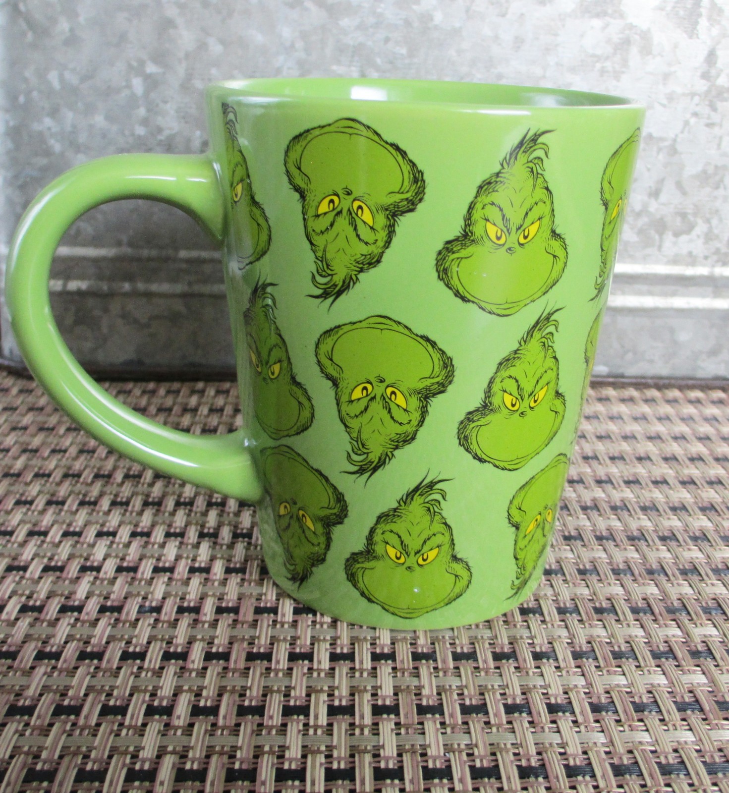 All Over Grinch Mug, officially licensed, tall large capacity coffee mug, C628-1