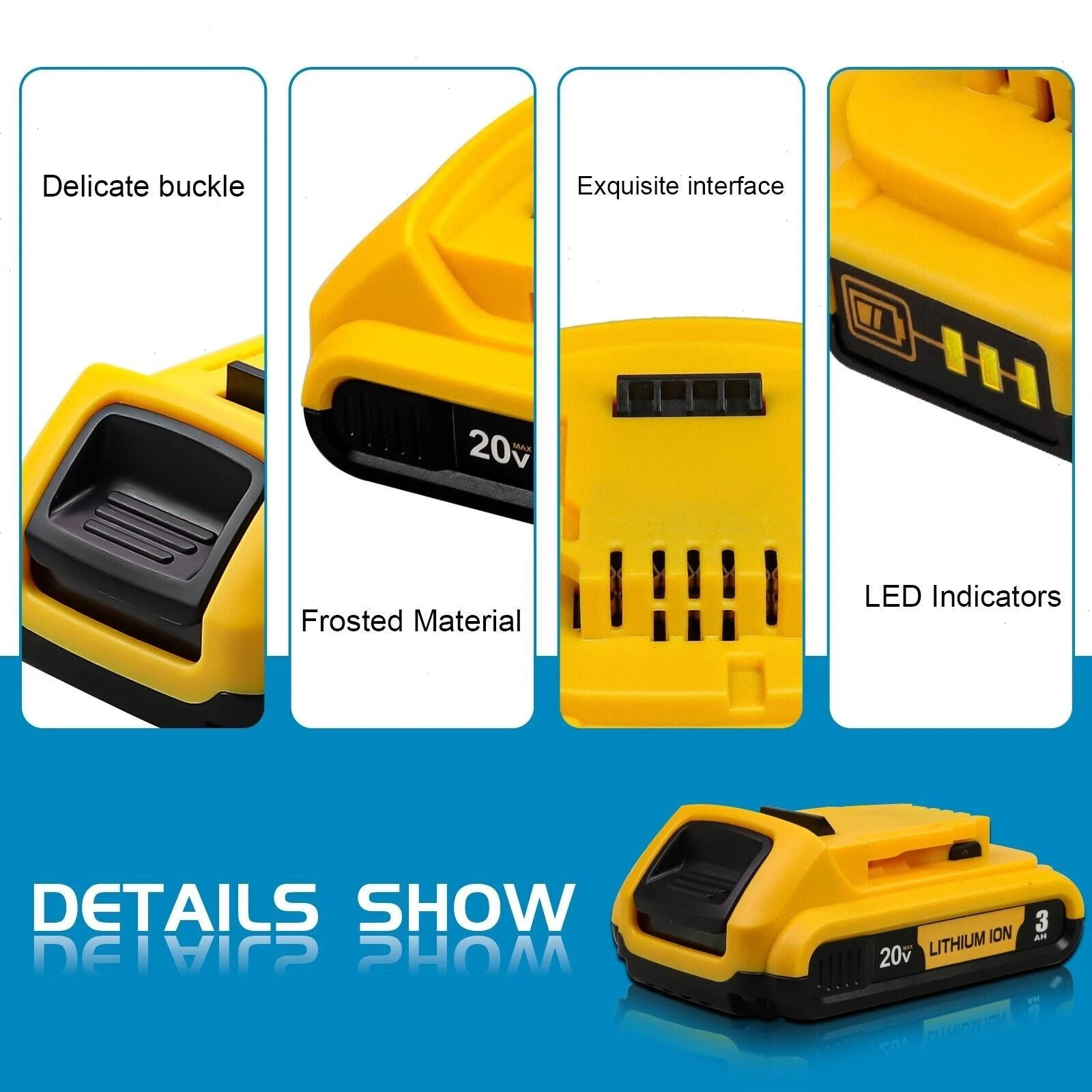 2Pack For DeWalt 20V 20 Volt Max XR 3.0AH Lithium Battery DCB206-2/Dual Charger