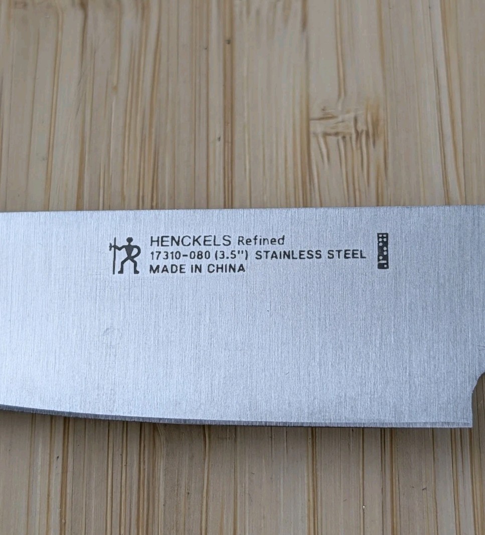 Henckels REFINED 3.5-in PARING / PARER Knife, Stainless Steel, BLACK, 17310-080