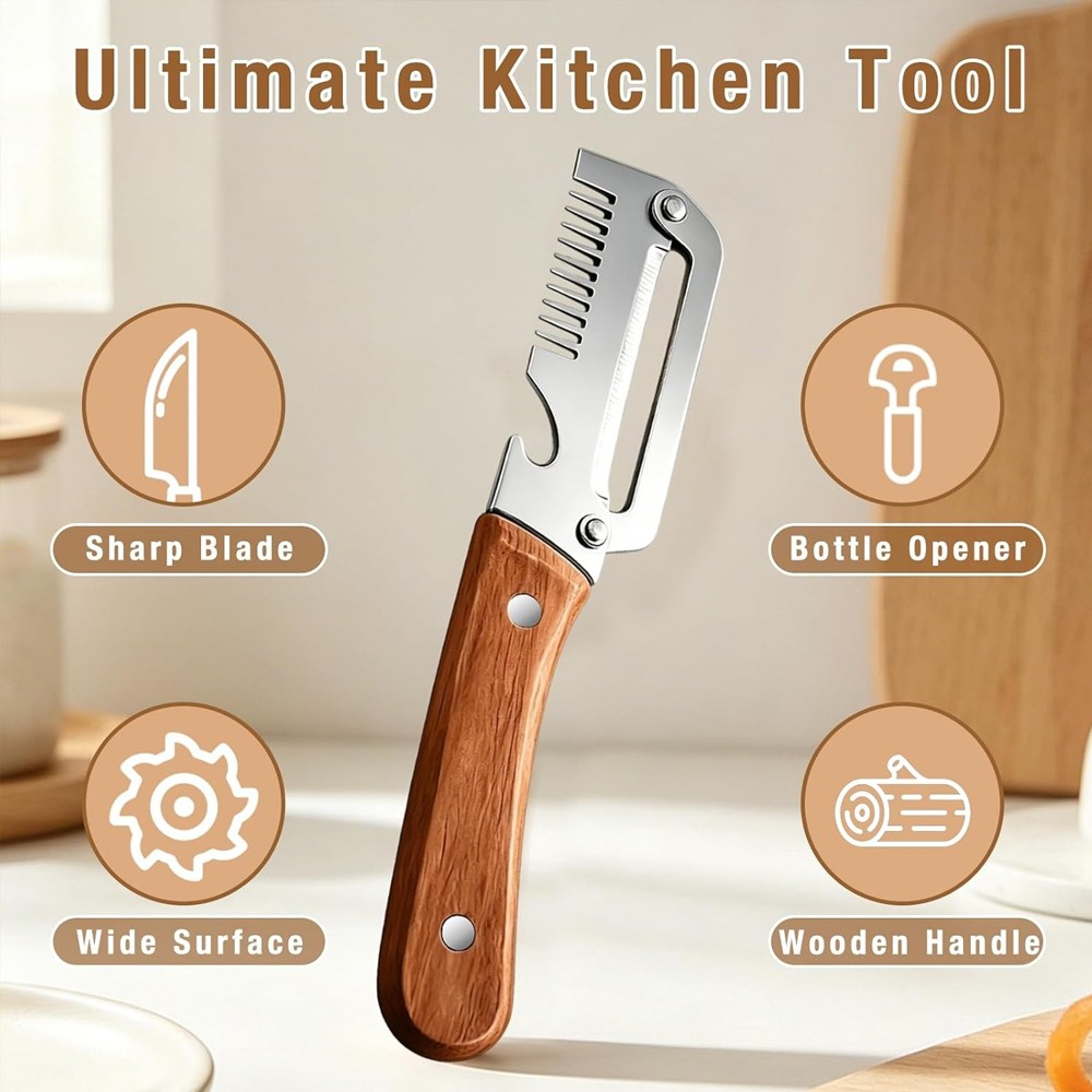 3 in 1 Multi-Functional Vegetable Peeler for Kitchen Stainless Steel Peeler