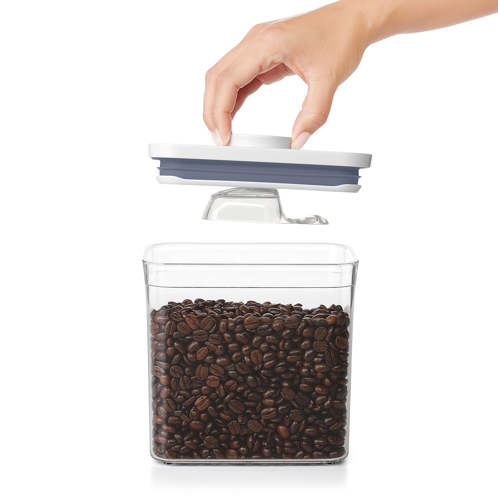 OXO POP Coffee Scoop | 2 T Capacity | BPA Free | Dishwasher Safe | 1.7 Qt | 1 lb