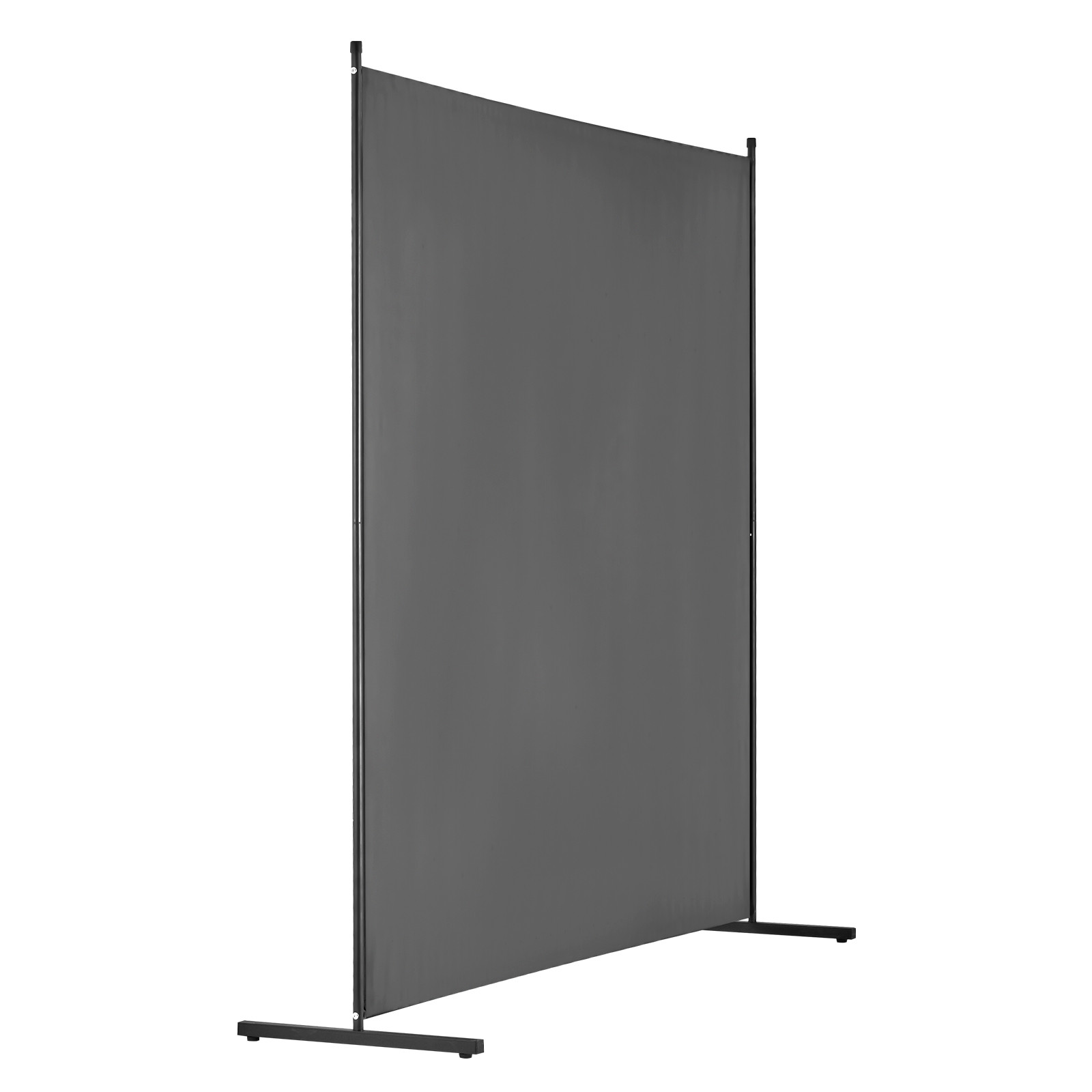 6FT Room Divider Single Panel Fabric Room Screen for Office Bedroom Grey