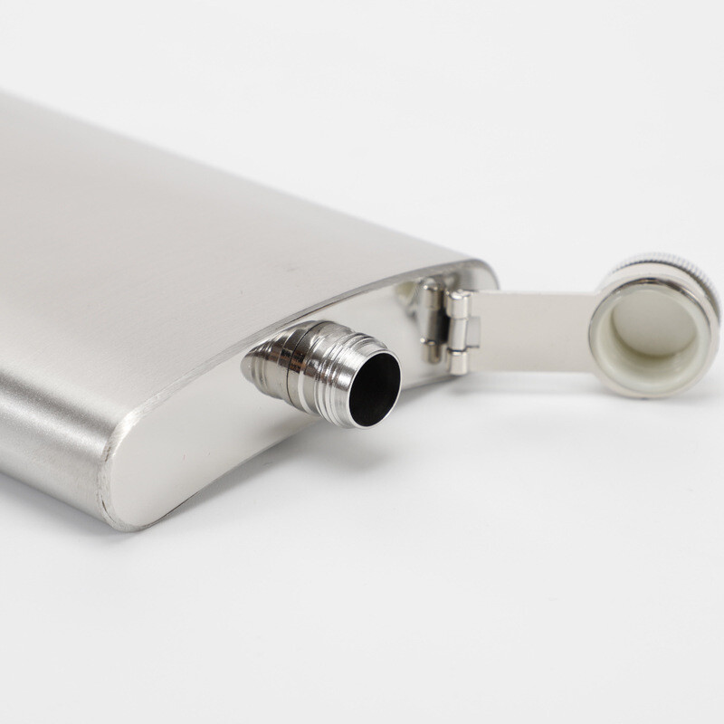 7 10oz Liquor Stainless Steel Pocket Hip Flask Screw Cap Alcohol Whiskey Bottle