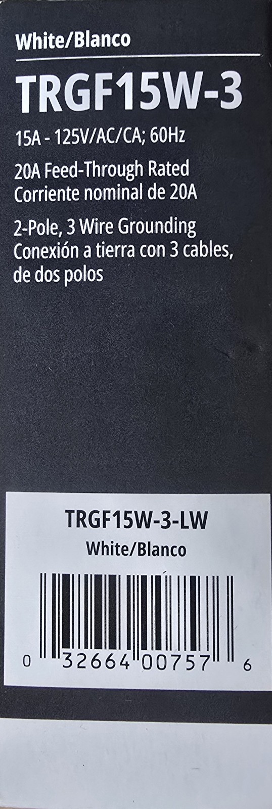 Eaton Slim Tamper Resistant GFCI Safety Circuit White Receptacle 15A 125V 3 Pack