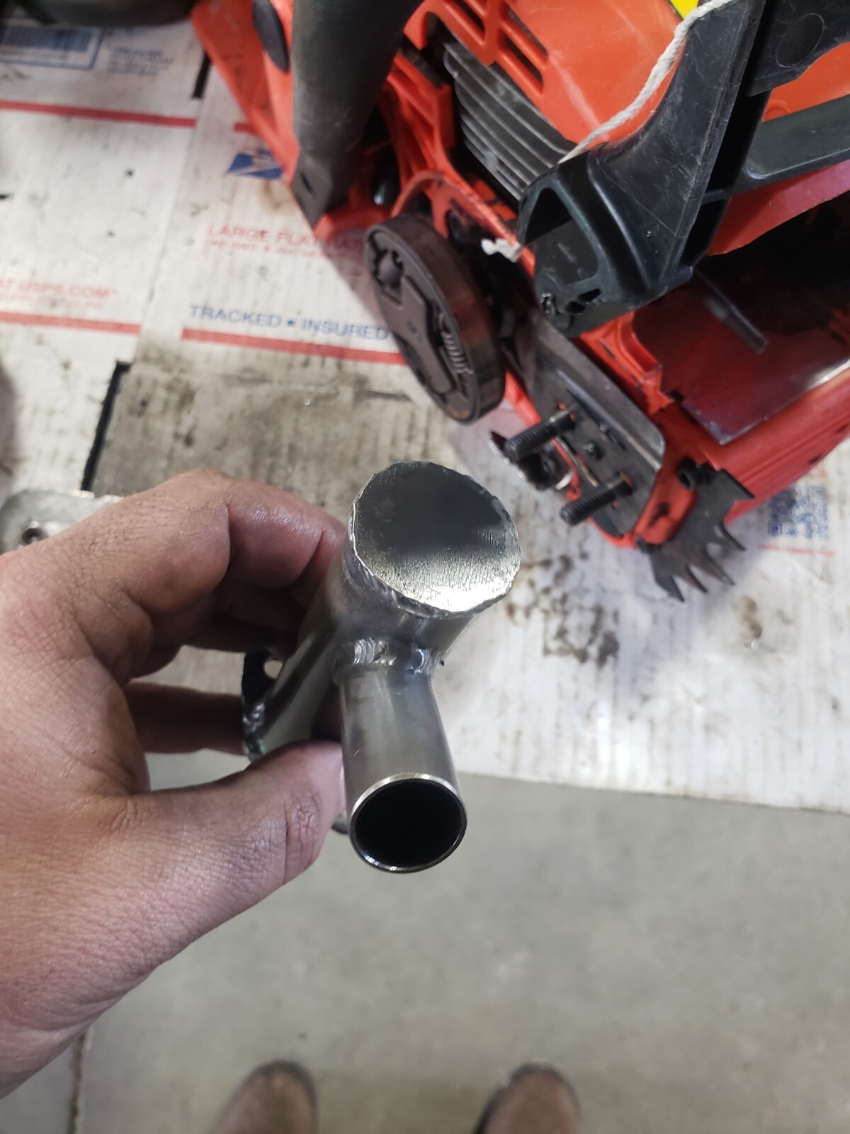 Echo CS-400 Chainsaw Muffler Exhaust Dual Port CS 400 Performance Ported pipe